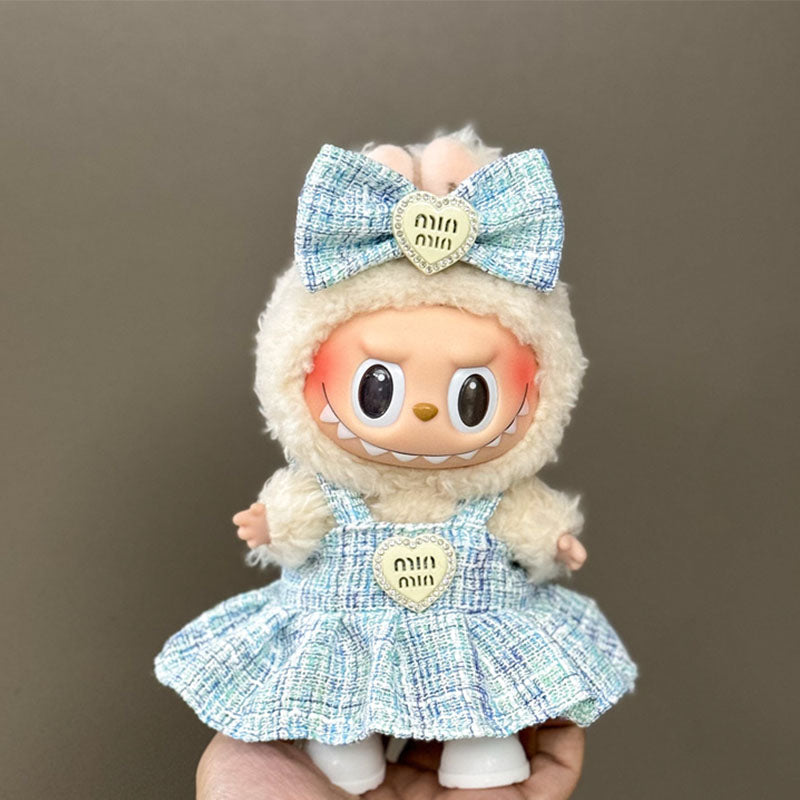 LABUBU CLOTHES AS PICTURE BLUE MIUMIU