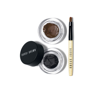 BOBBI BROWN DUO LONGWEAR GEL EYELINER SET WITH BRUSH