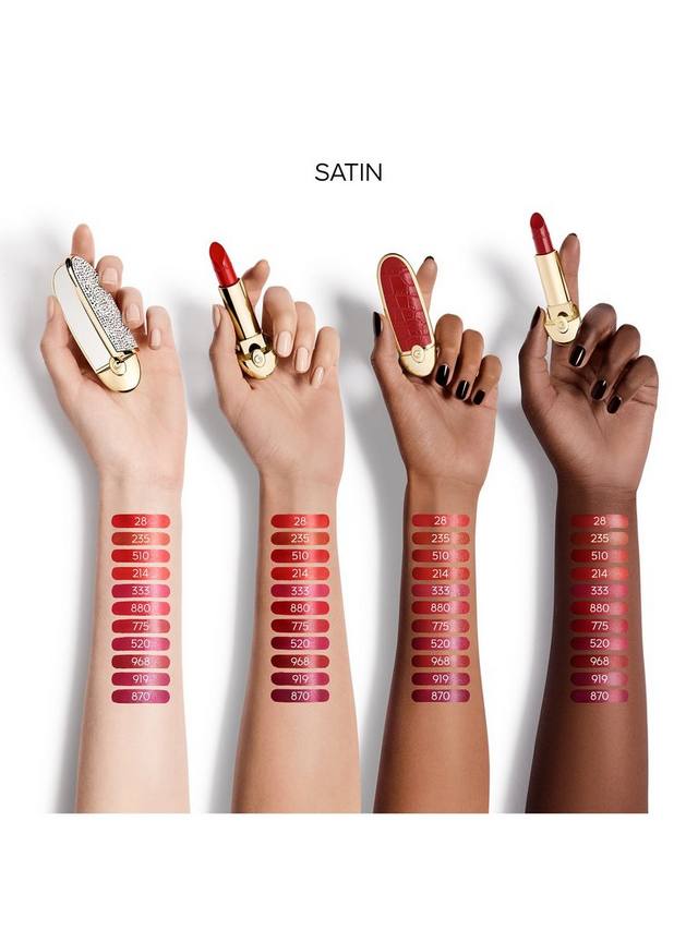 GUERLAIN ROUGE G CUSTOMIZABLE SATIN & VELVET MATTE LIPSTICK (880 LE ROUGE RUBIS) VELVET