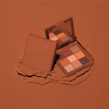 HUDA BEAUTY CREAMY OBSESSIONS EYESHADOW PALETTE ( WARM MATTE OBSESSIONS)