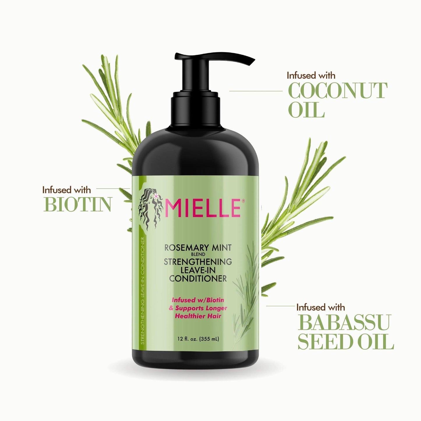 Mielle Rosemary Mint Strengthening Leave In Conditioner (355 Ml)