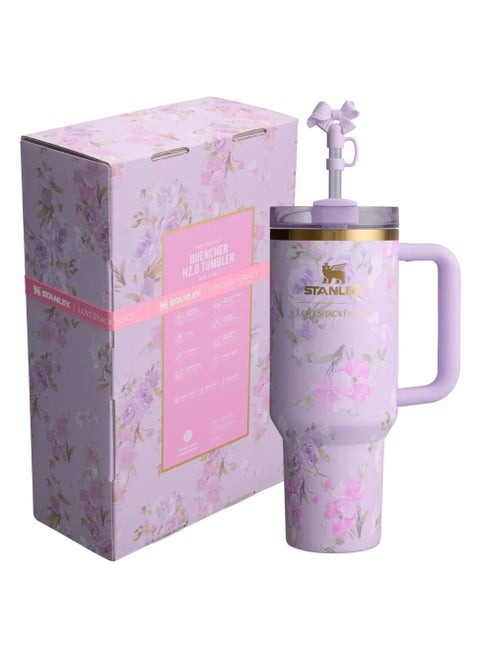 STANLEY 1913 X LOVESHACKFANCY QUENCHER TUMBLER WITH HANDLE (PURPLE)