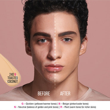 HUDA BEAUTY #FAUXFILTER LUMINOUS MATTE FOUNDATION  (240 COCONUT)