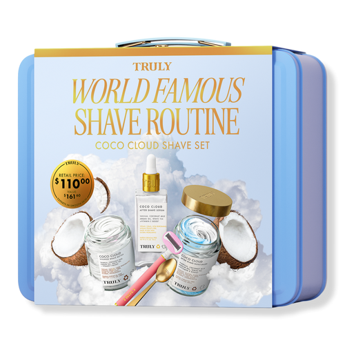 TRULY BEAUTY WORLD FAMOUS SHAVE ROUTINE COCO CLOUD SHAVE SET