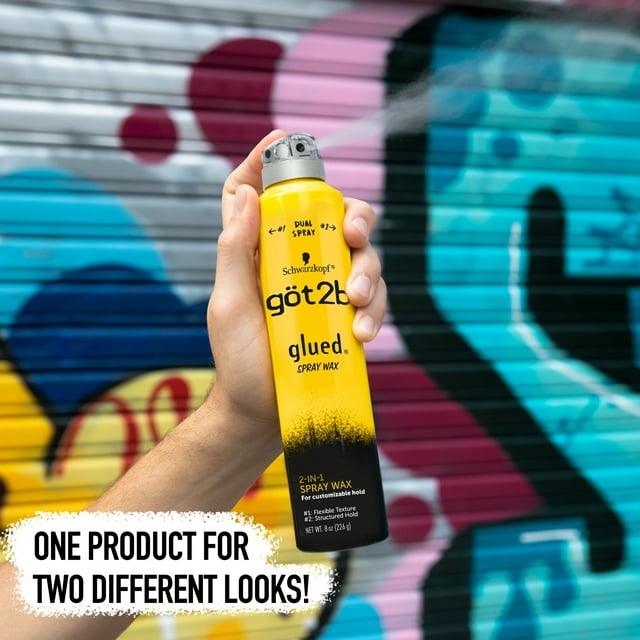Got2B Schwarzkopf Gã–T2B Glued Spray Wax With 2-In-1 Dual Spray Nozzle