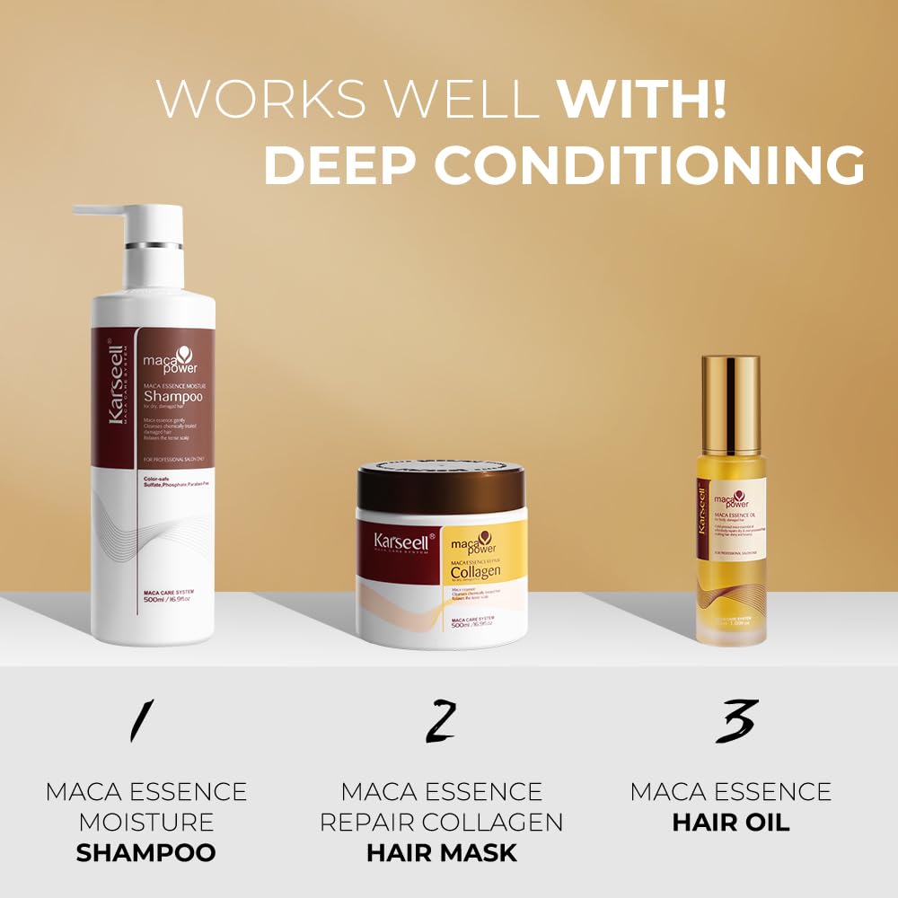 KARSELL COLLAGEN HAIR TREATMENT SET IN A LIMITED EDITION BOX OF 3 FULL SIZE
