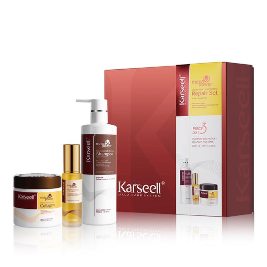 KARSELL COLLAGEN HAIR TREATMENT SET IN A LIMITED EDITION BOX OF 3 FULL SIZE