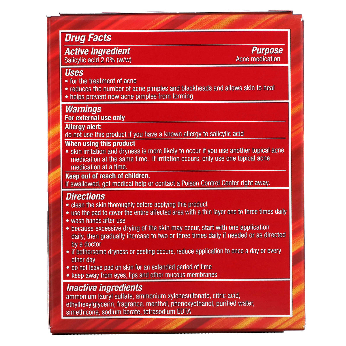 STRIDEX MAXIMUM ALCHOOL FREE 90 PADS (RED)
