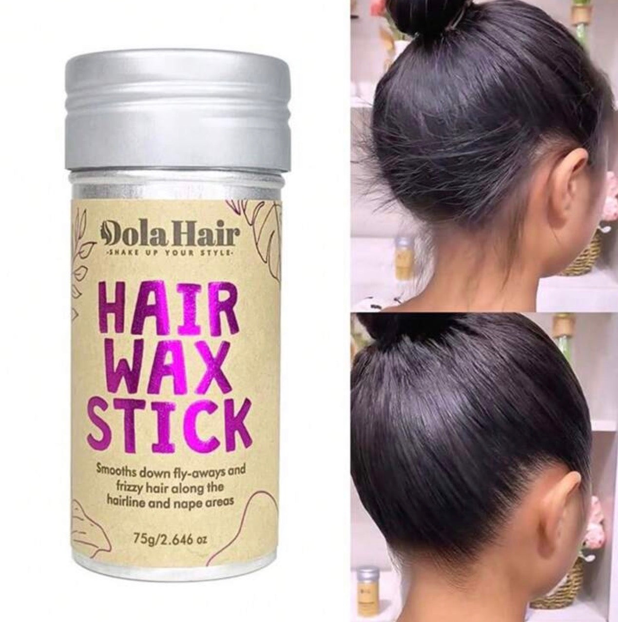 HAIR WAX STICK SUITABLE FOR CONTROLLING FRIZZY HAIR