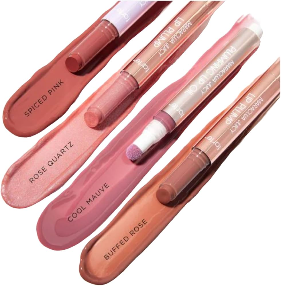 TARTE COSMETICS THINGS GOT JUICIER( SPICED PINK & ROSE QUARTZ SHIMMER GLASS)