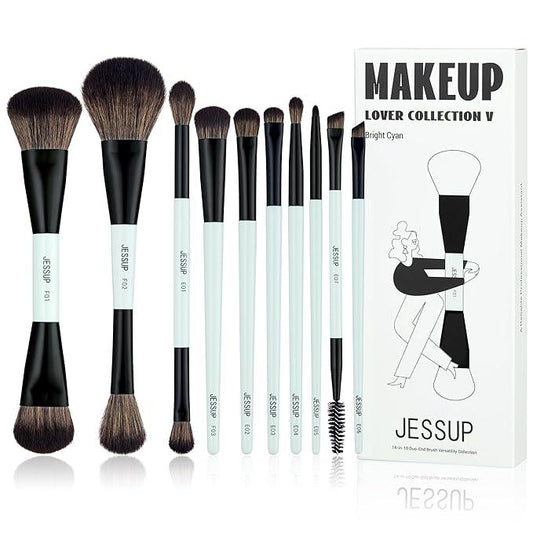 Jessup Makeup Brushes Set 10Pcs