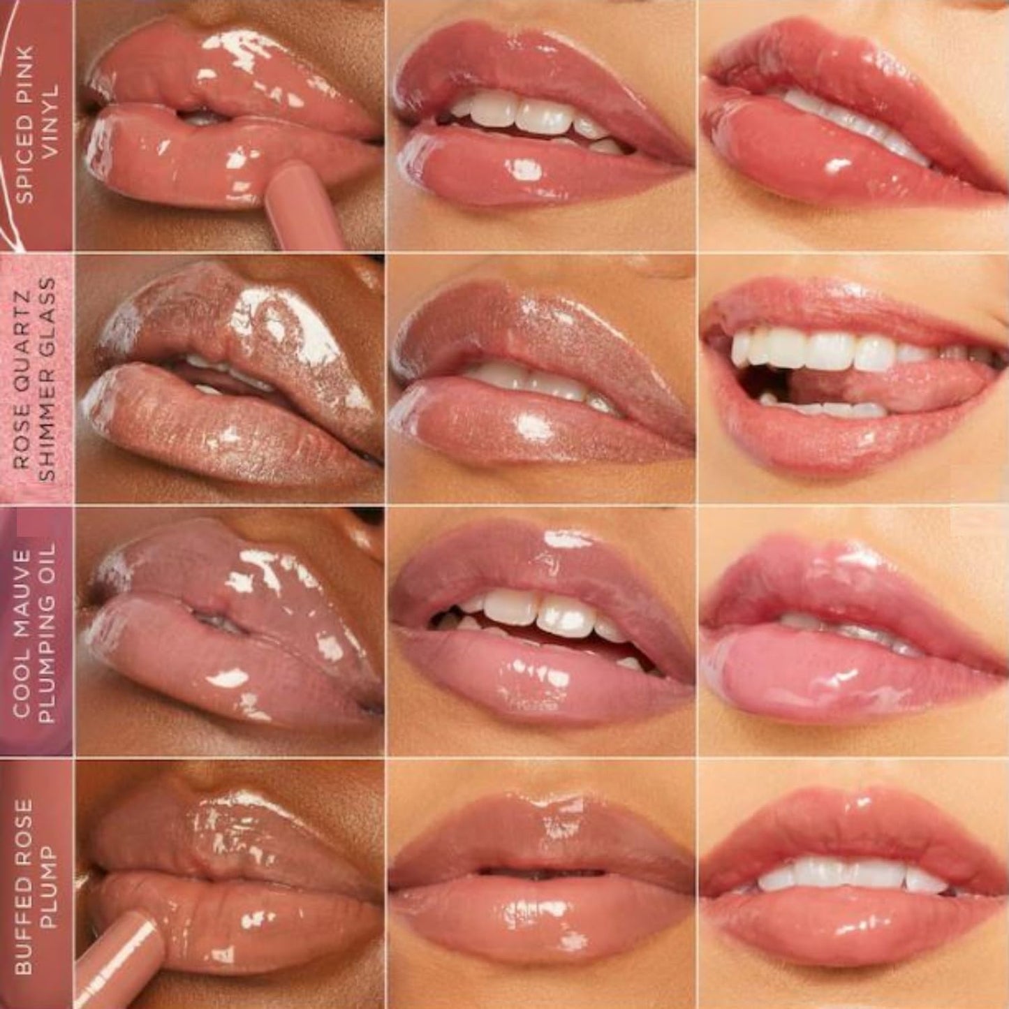 TARTE COSMETICS THINGS GOT JUICIER( SPICED PINK & ROSE QUARTZ SHIMMER GLASS)