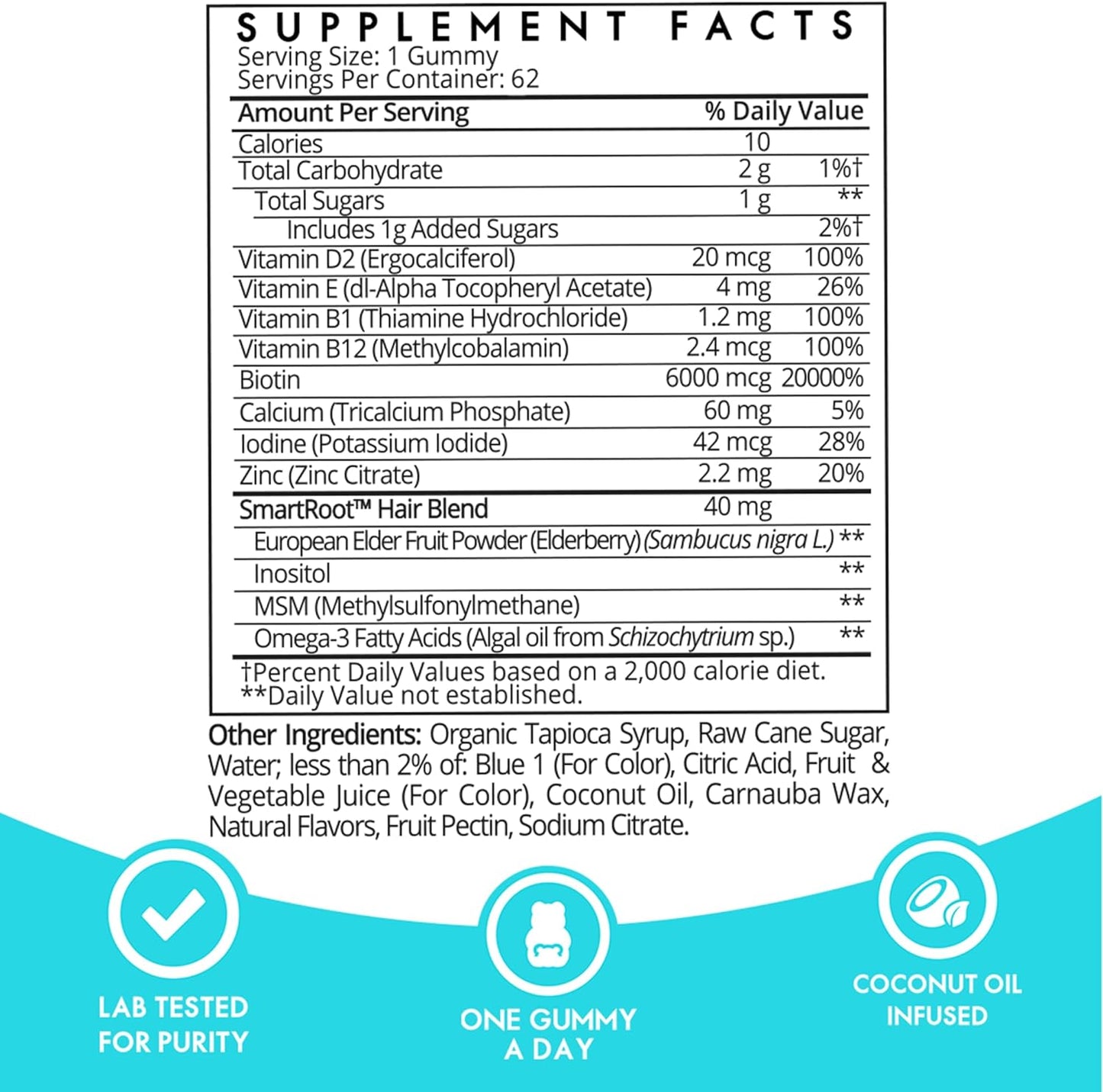 SUGARBEAR PRO HAIR VITAMIN GUMMIES NEW FORMULA (2 MONTH SUPPLY)