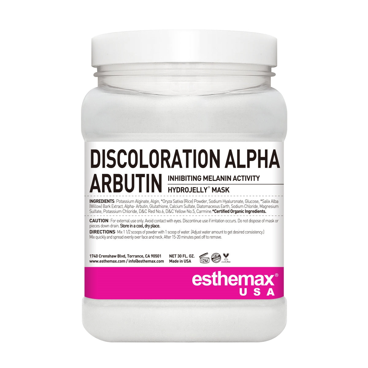 ESTHEMAX HYDROJELLY® MASKS NATURAL (ALPHA ARBUTIN)