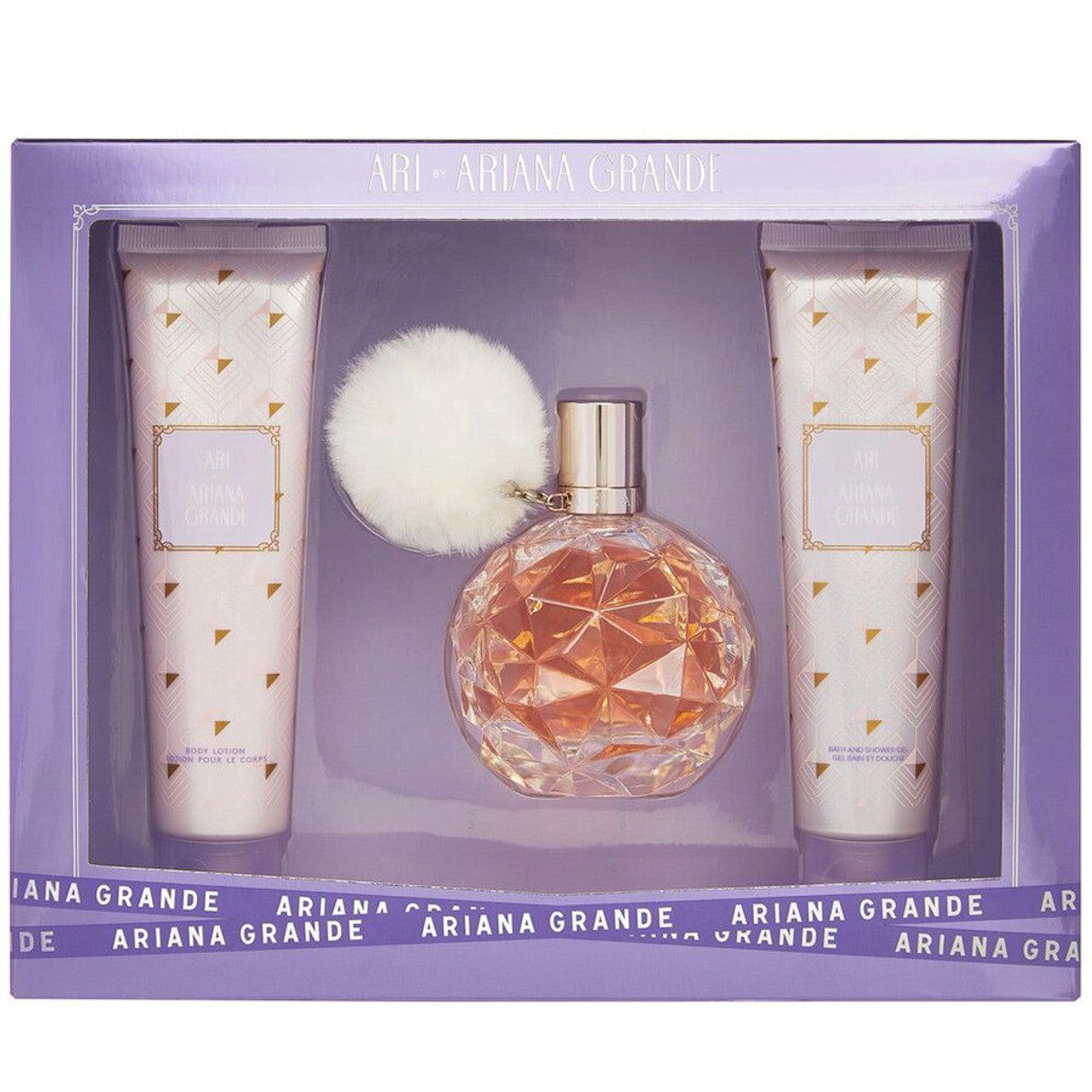 Ari By Ariana Grande 3 Piece Gift Set 3.4 Oz / 100 Ml Eau De Parfum Edp Spray For Women