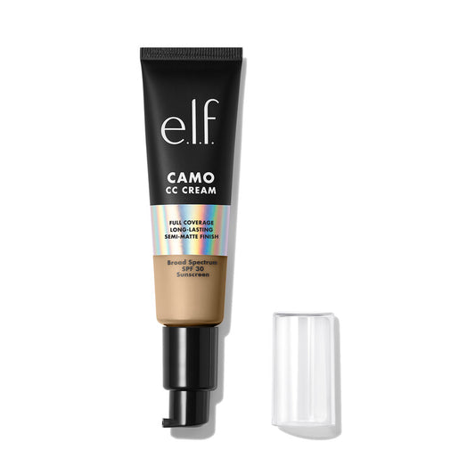 E.L.F Camo CC Cream Full-coverage Color-Correcting Foundation with Broad Spectrum SPF 30 (Light 205)