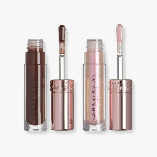 ANASTASIA BEVERLY HILLS HIGH SHINE MINI LIP GLOSS DUO (MOLTEN+AURA)