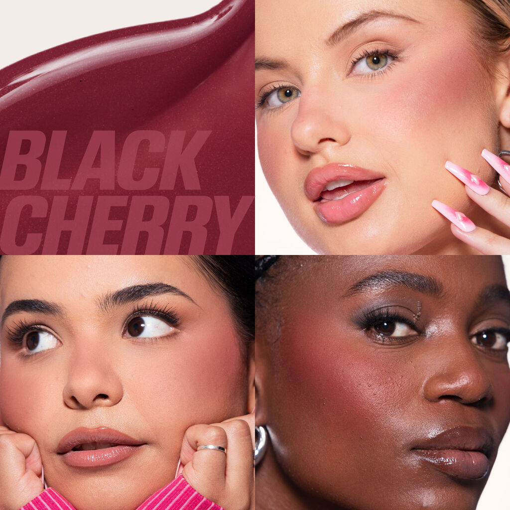 HUDA BEUTY MINI BABY BLUSH DUO SET (Strawberry Cream and Black Cherry - dusty rose / burnt berry)