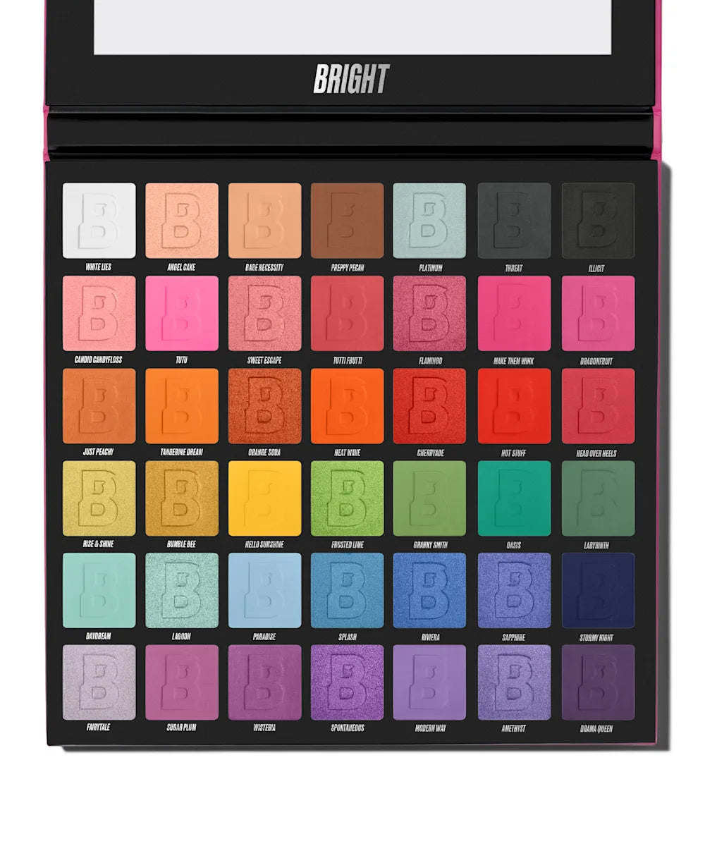 By BEAUTY BAY BRIGHT 42 COLOUR EYESHADOW PALETTE