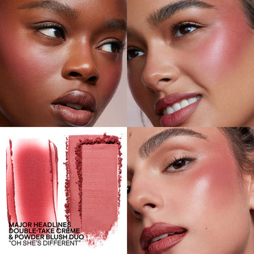 PATRICK TA MAJOR HEADLINES - DOUBLE-TAKE CREME & POWDER BLUSH DUO (oh shes different)