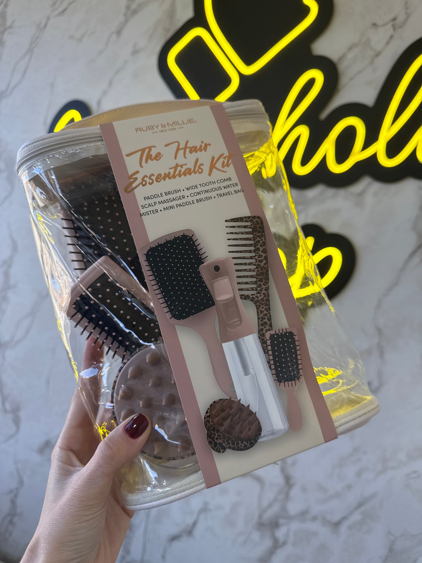 RUBY & MILLIE NEW YORK THE HAIR ESSENTIALS KIT 5 PIECES KIT