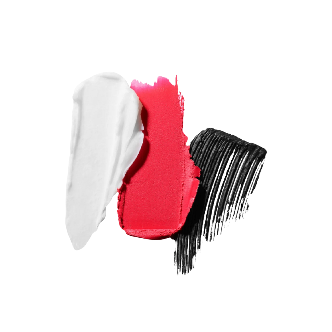 MAC COSMETICS LASHES TO LIPS KIT RED (LADY DANGER 607 + BLACK MASCARA )