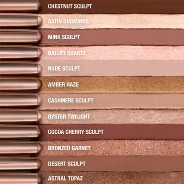 CHARLOTTE EXAGGER-EYES EASY EYESHADOW STICK SATIN DIAMONDS (CHESNUT SCULP)