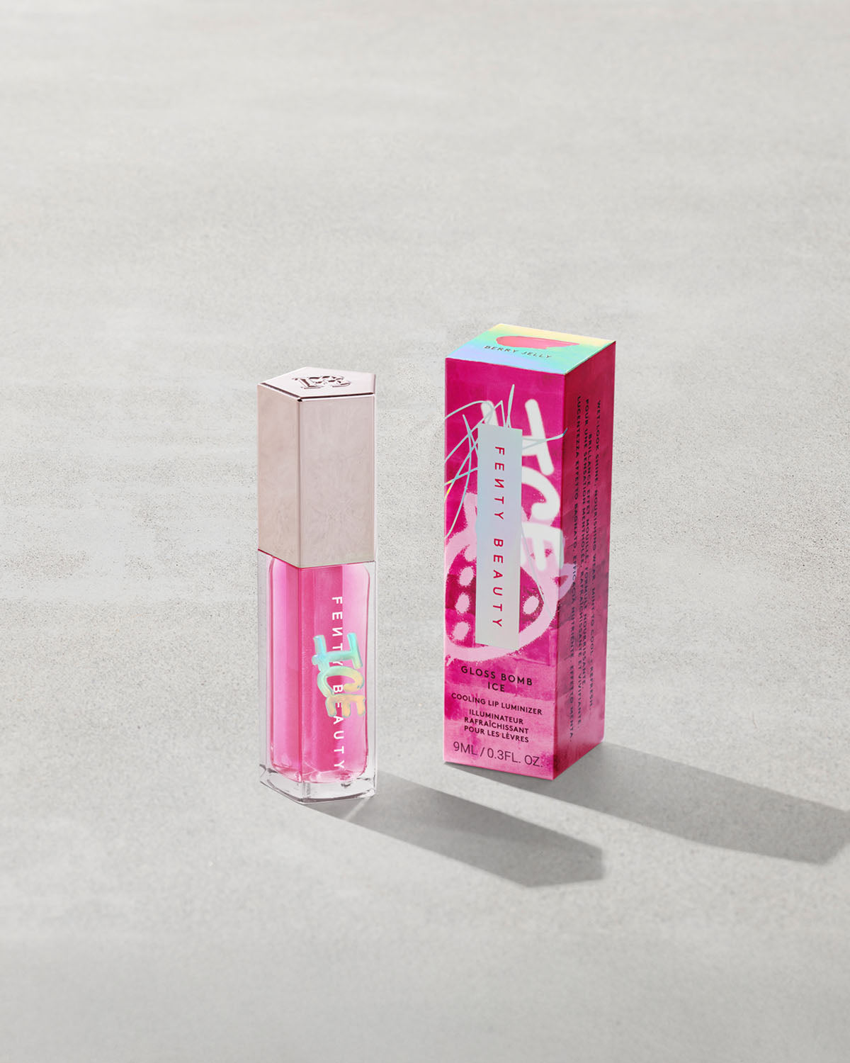 FENTY GLOSS BOMB ICE COOLING LIP LUMINIZER (BERRY JELLY)