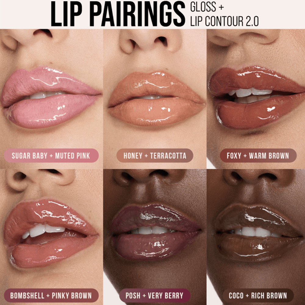 Huda Beauty Faux Filler Extra Shine Lip Gloss (COCO)