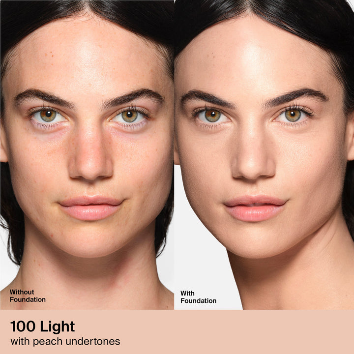 HAUS LABS BY LADY GAGA  TRICLONE SKIN TECH MEDIUM COVERAGE FOUNDATION WITH FERMENTED ARNICA (100 LIGHT NEUTRAL)