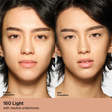 HAUS LABS BY LADY GAGA  TRICLONE SKIN TECH MEDIUM COVERAGE FOUNDATION WITH FERMENTED ARNICA (160 Light Neutral )