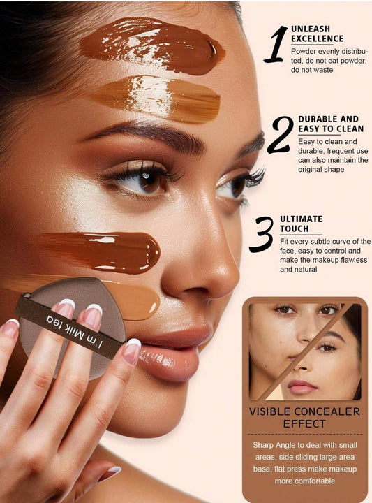 Makeup sponge v shape puff (5 pieces)