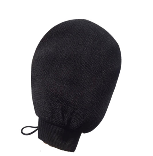 EXFOLIATING GLOVES DOUBLE SIDED BODY BLACK