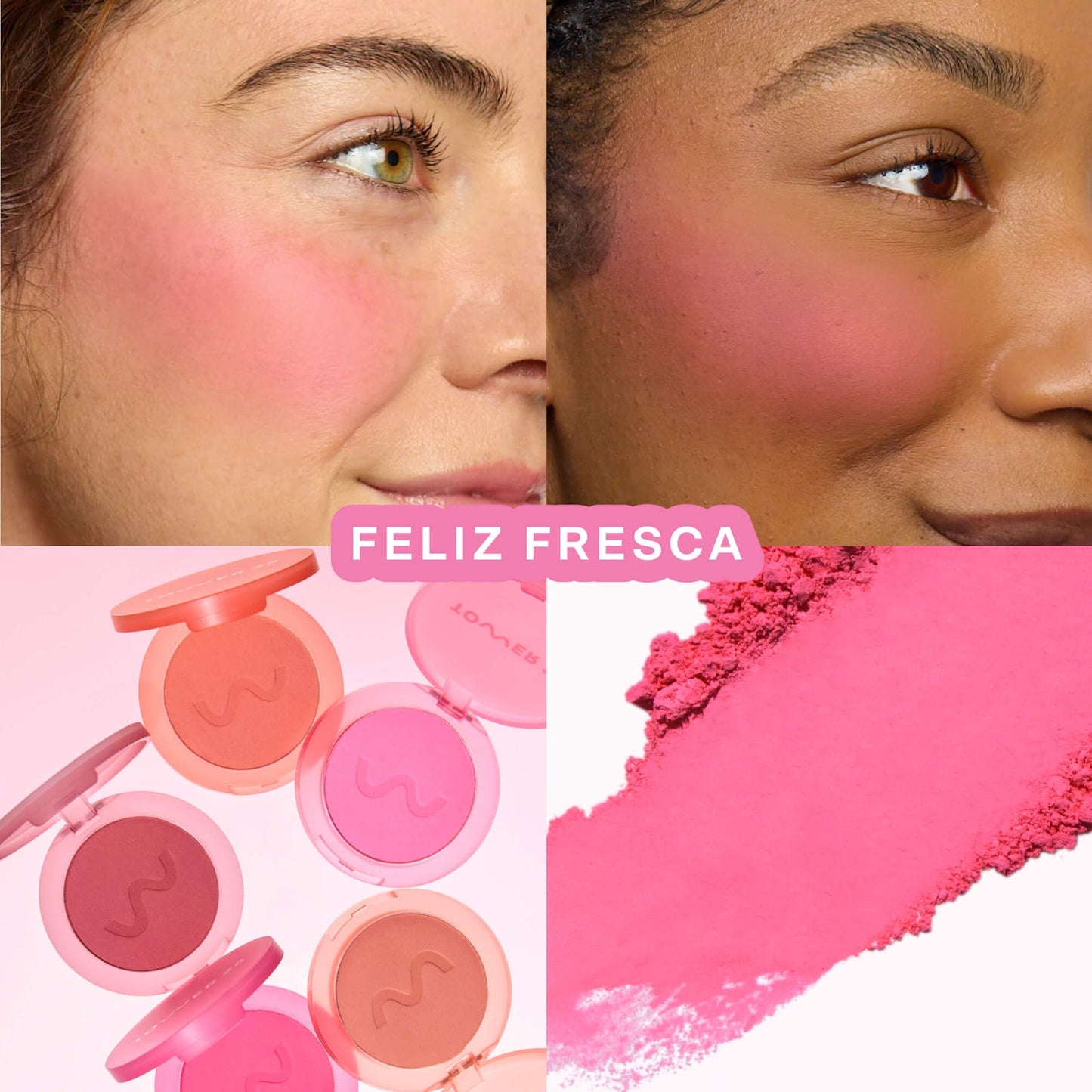 TOWER 28GETSET BLUR + SET MATTE POWDER BLUSH ( FELIZ FRESCA)