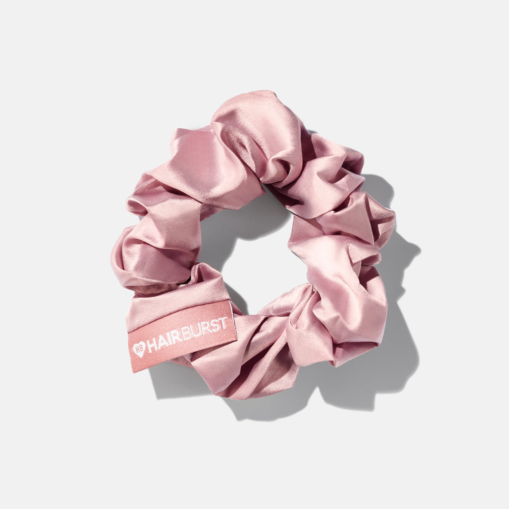 HAIRBURST SATIN SCRUNCHIE PINK