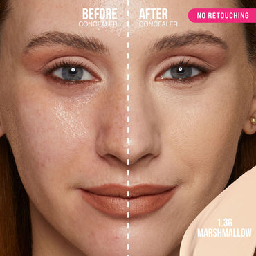 Huda Beauty #Fauxfilter Luminous Matte Buildable Coverage Crease Proof Concealer (Marshmallow )