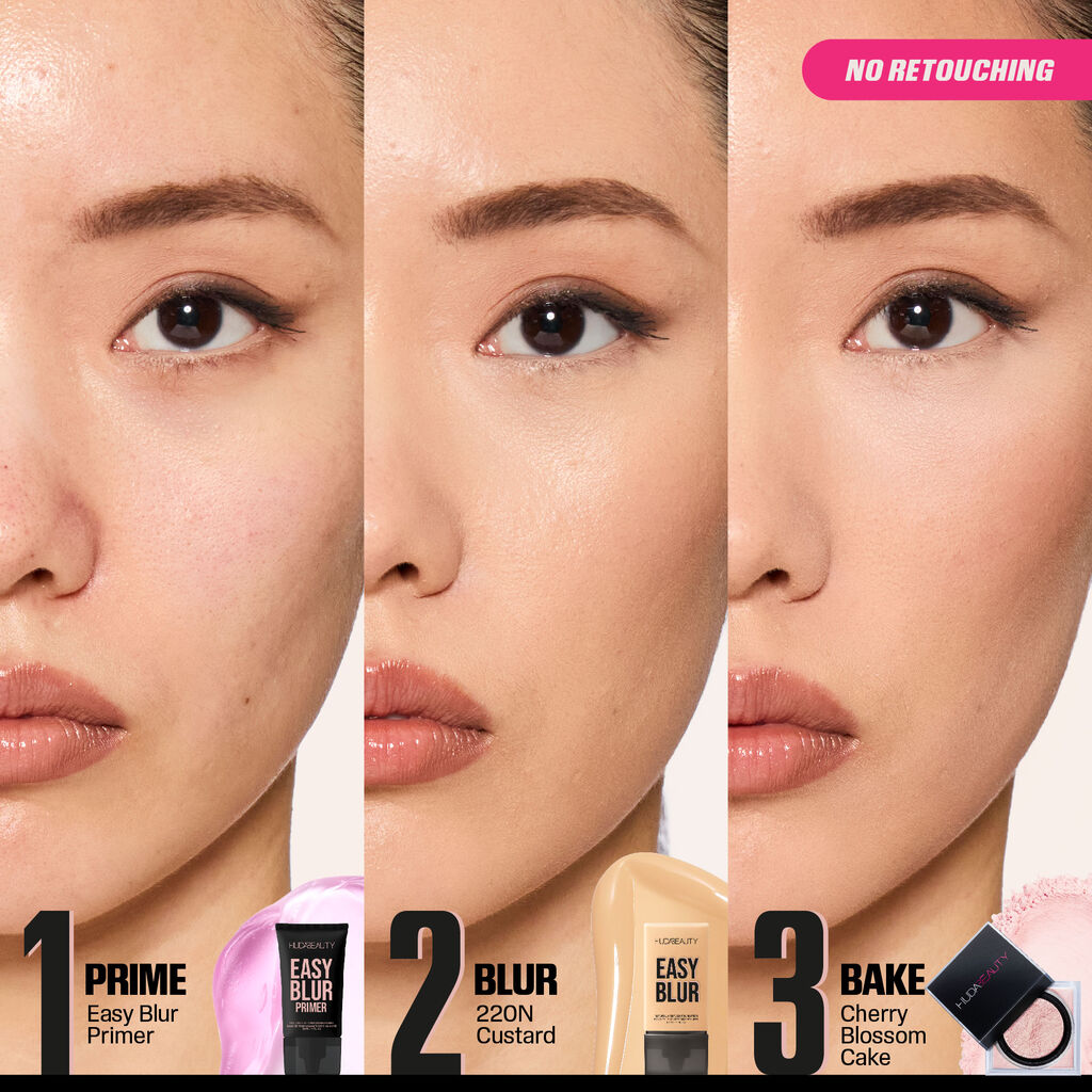 HUDA BEAUTY EASY BLUR NATURAL AIRBRUSH FOUNDATION WITH NIACINAMIDE (250 cheese cake)