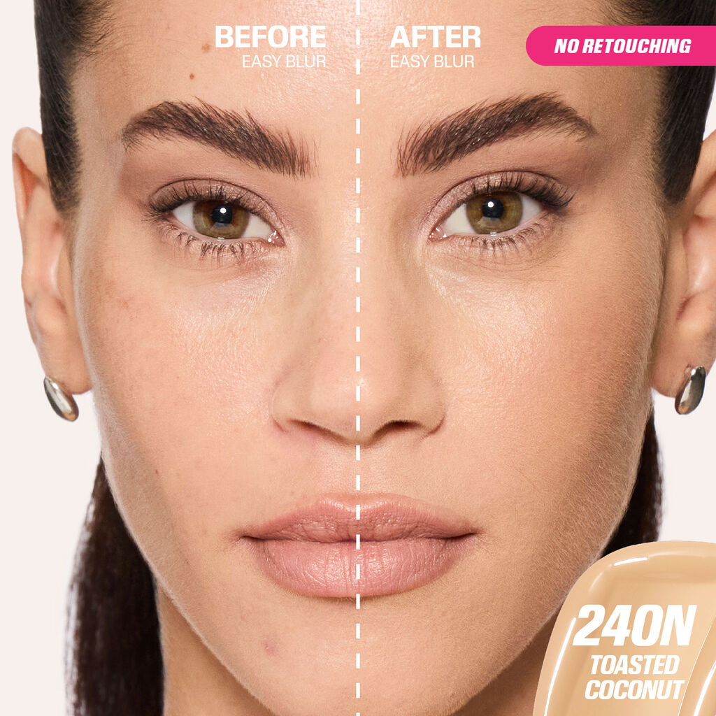 HUDA BEAUTY EASY BLUR NATURAL AIRBRUSH FOUNDATION WITH NIACINAMIDE (240 TOASTED COCONUT)