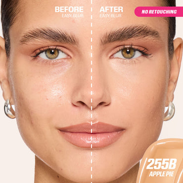 HUDA BEAUTY EASY BLUR NATURAL AIRBRUSH FOUNDATION WITH NIACINAMIDE (255 APPLE PIE)