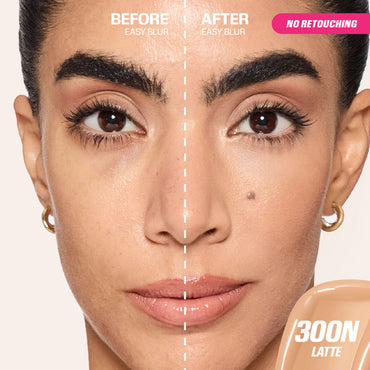 HUDA BEAUTY EASY BLUR NATURAL AIRBRUSH FOUNDATION WITH NIACINAMIDE (300 LATTE)