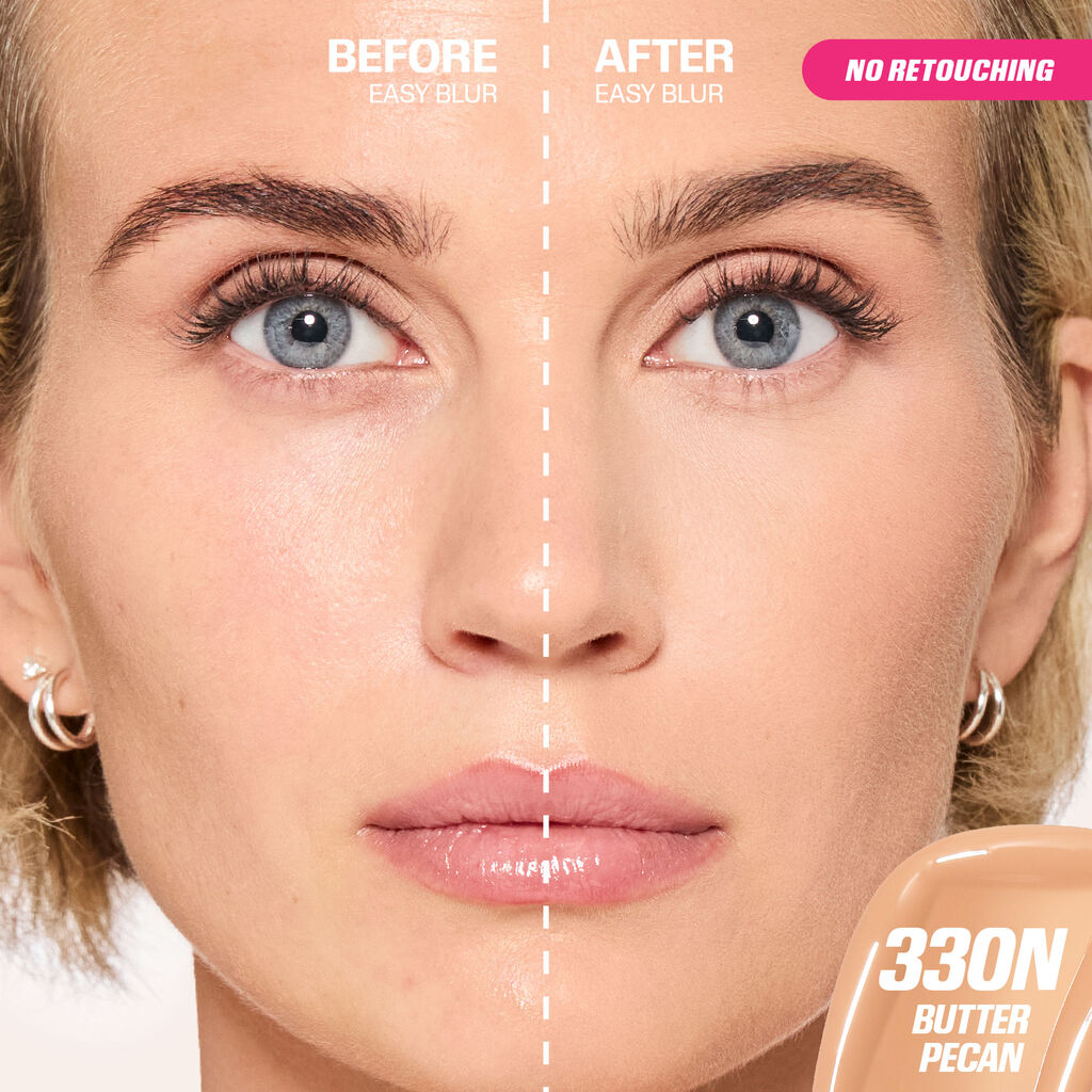 HUDA BEAUTY EASY BLUR NATURAL AIRBRUSH FOUNDATION WITH NIACINAMIDE (330 BUTTER PECAN)