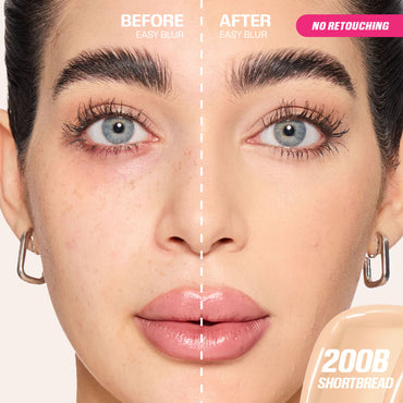 HUDA BEAUTY EASY BLUR NATURAL AIRBRUSH FOUNDATION WITH NIACINAMIDE (200 SHORTBREAD)