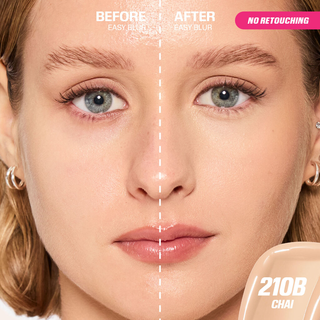 HUDA BEAUTY EASY BLUR NATURAL AIRBRUSH FOUNDATION WITH NIACINAMIDE (250 cheese cake)