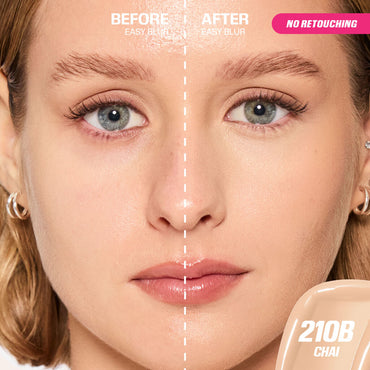 HUDA BEAUTY EASY BLUR NATURAL AIRBRUSH FOUNDATION WITH NIACINAMIDE (250 cheese cake)