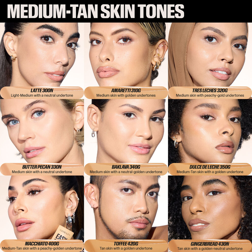 HUDA BEAUTY EASY BLUR NATURAL AIRBRUSH FOUNDATION WITH NIACINAMIDE (140 CASHEW)
