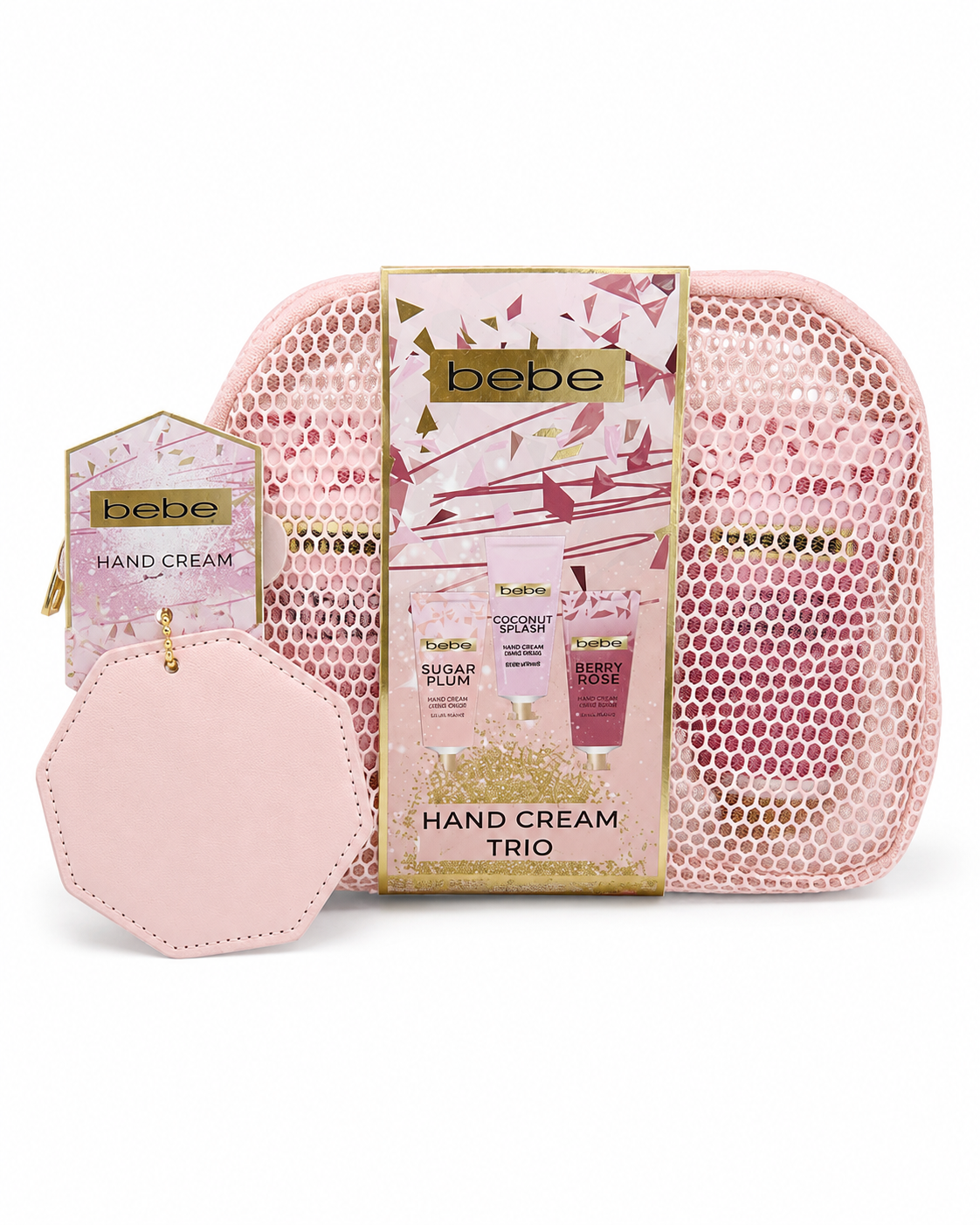 BEBE GIFT SET HAND CREAM TRIO 50 ML*3 + MAKEUP BAG