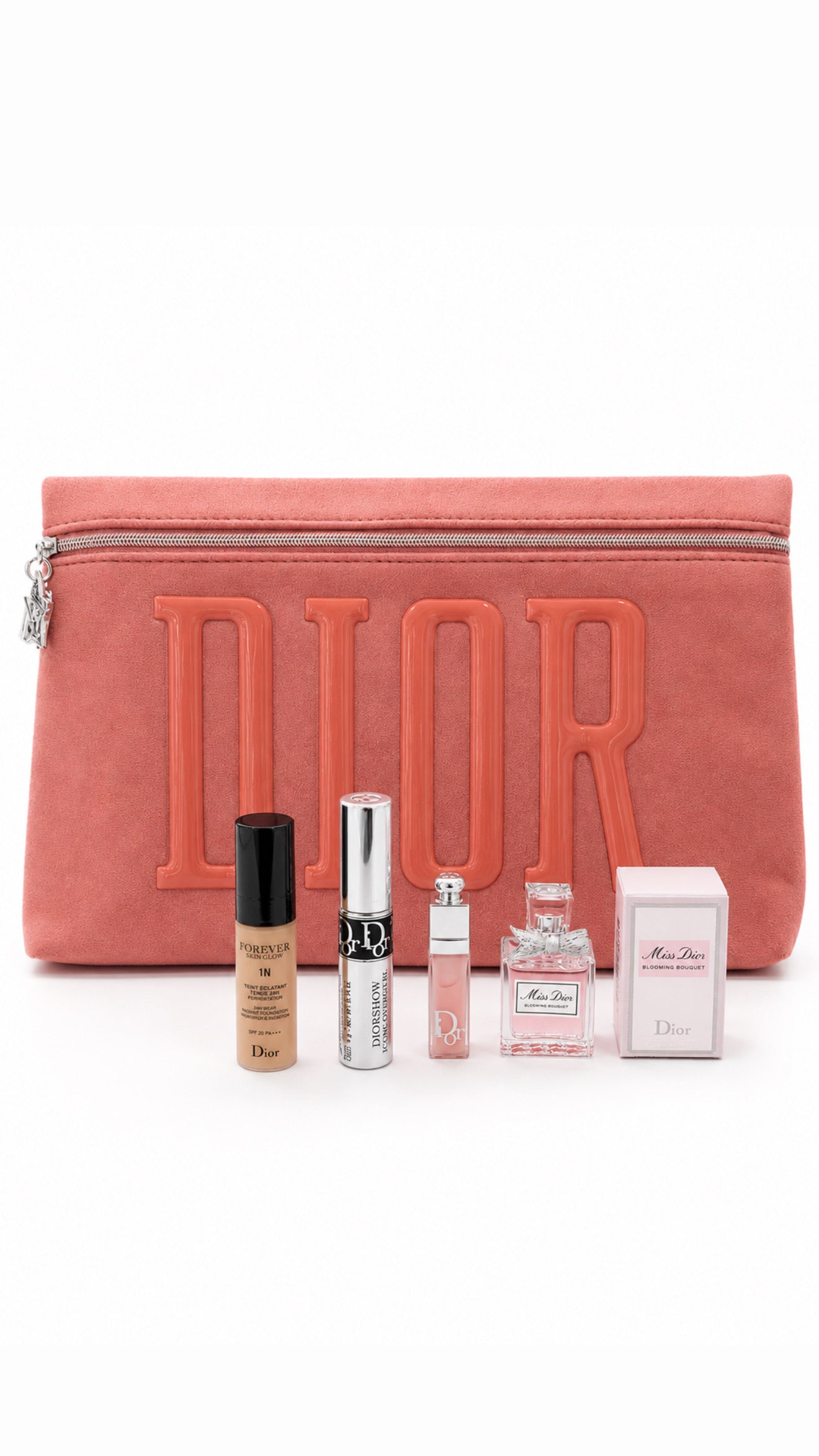 CHRISTINE DIOR HOT PINK BAG WITH 4 MINI