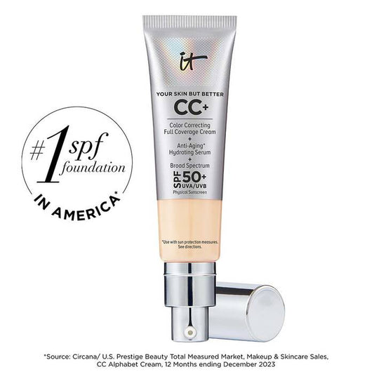IT COSMETICS CC CREAM FULL COVERAGE FOUNDATION WITH SPF 50 (fair)
