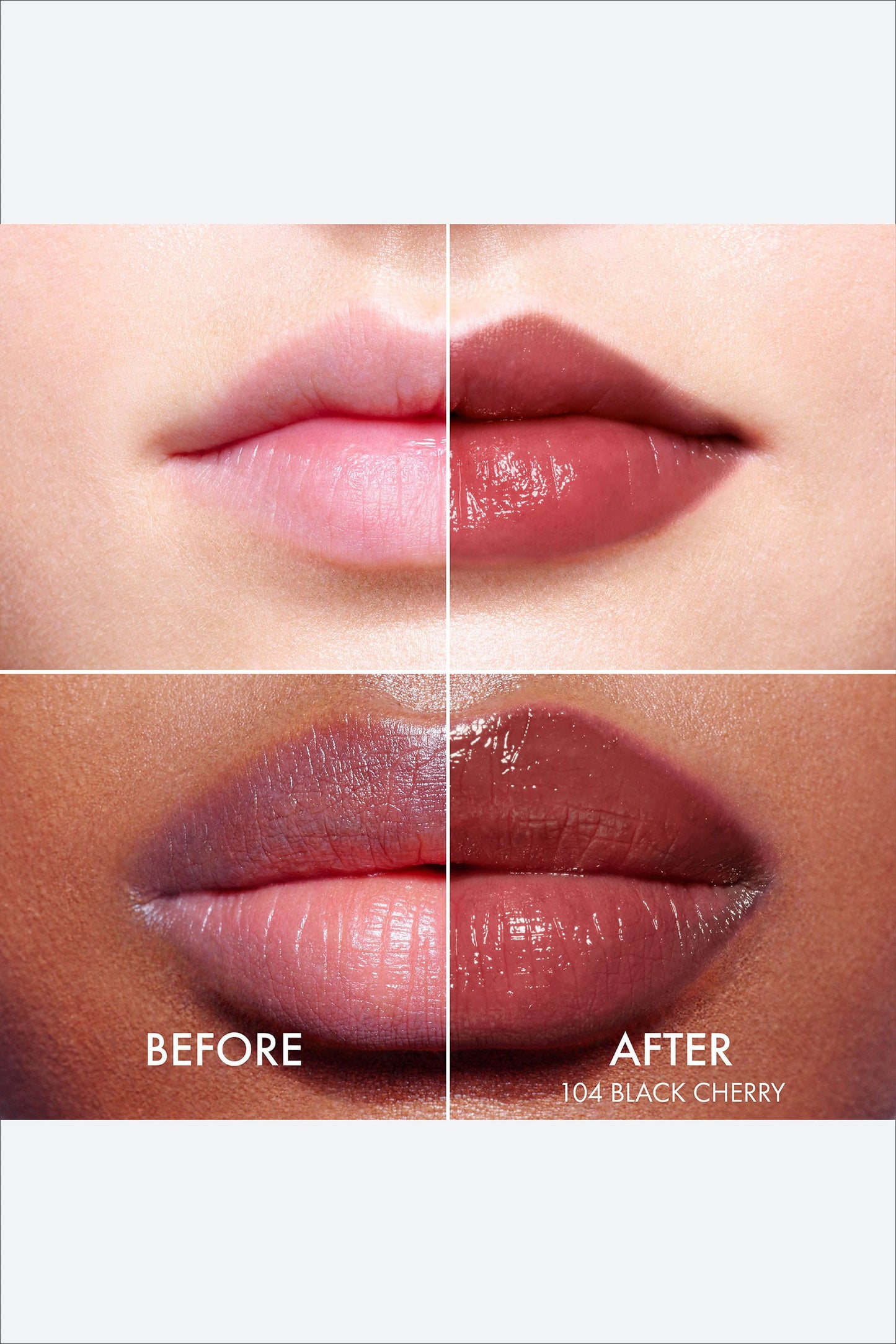 CHRISTIAN DIOR LIP GLOW LIP BALN HYDRATION ( 104 BLACK CHERRY)