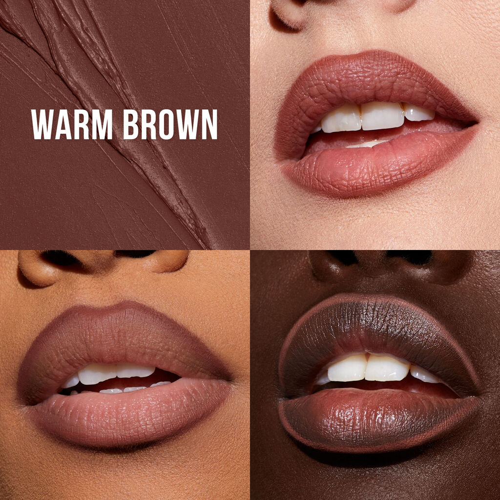 Huda Beauty Lip Liner Lip Contour 2.0 Automatic Matte Lip Pencil (Warm Brown)